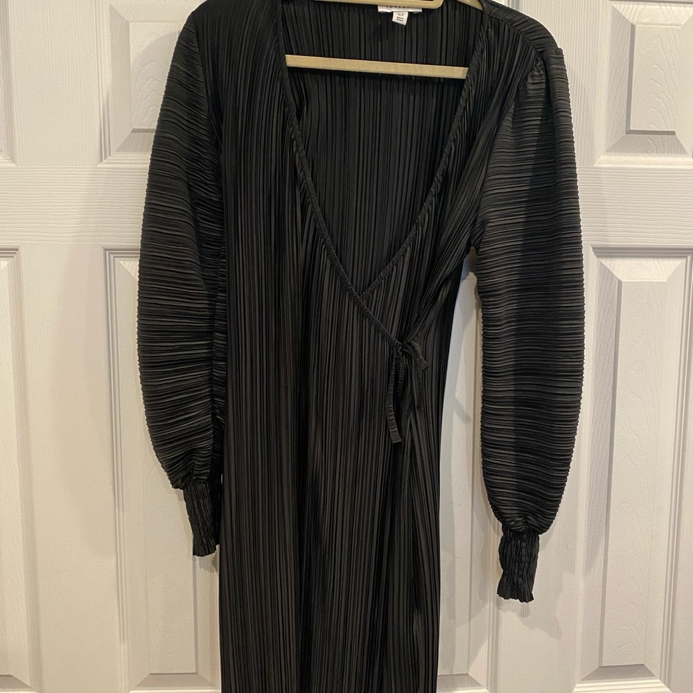 Black Topshop Long Sleeve Dress